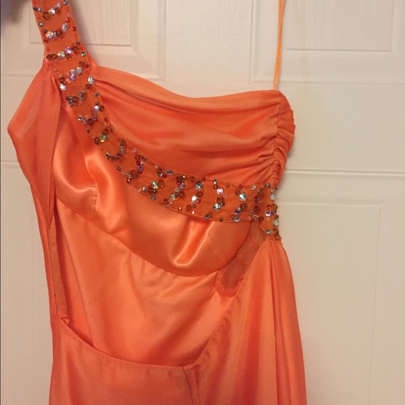 Orange Prom Dress - Picture 4 of 6
